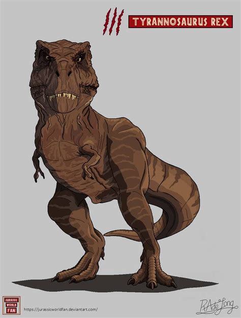 Jurassic Park Tyrannosaurus Rex by JurassicWorldFan on DeviantArt T Rex ...