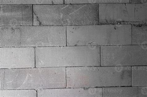 Concrete brick wall pattern background. Flat wall texture. White ...