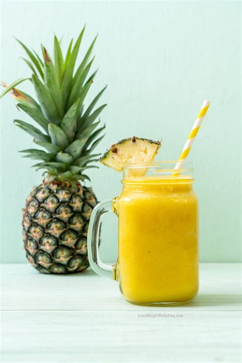 Low Calorie Pineapple Smoothie for Weight Loss - Lose Weight By Eating