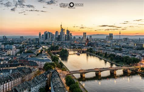 Frankfurt am Main - Skyline View from Main Plaza, Germany