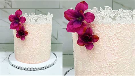 How to make EDIBLE LACE recipe | Cake decorating tutorials | Sugarella ...