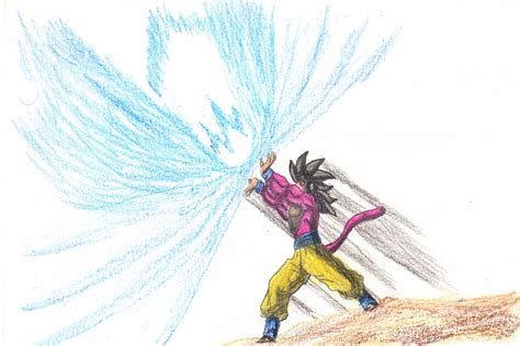 DBGT SSJ4 Goku's Kamehameha (Drawing) by yugioh1985 on DeviantArt