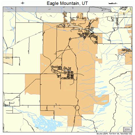 Eagle Mountain Utah Street Map 4920810