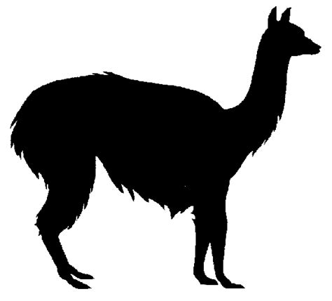 Llama Silhouette - ClipArt Best