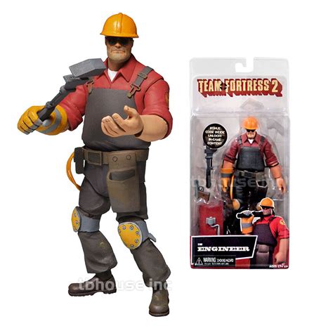 6.5" THE ENGINEER figure TEAM FORTRESS 2 edition RED neca SERIES 3 w ...