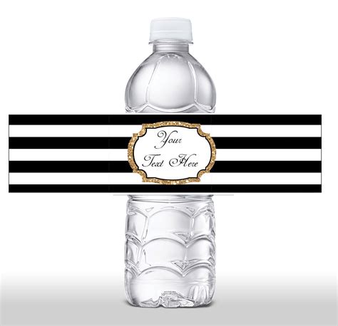 Printable Water Bottle Label Template