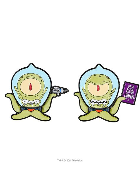 The Simpsons Treehouse of Horror Kang & Kodos Enamel Pin 2-Pack