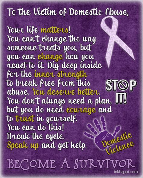 Domestic Violence Awareness Information & Prints - inkhappi