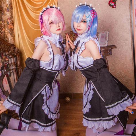 WORE Animer Cosplay Costume Ram/Rem Sets Superior Quality Anime ...