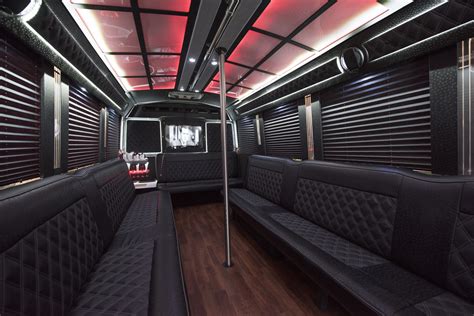 26 Passenger Limo Bus Interior - Atlantic Limo