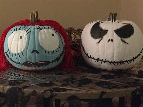 Jack Skellington & Sally ️ #pumpkindecoratingcontest # ...