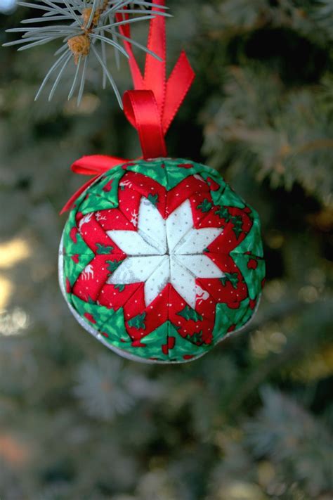 Fabric Star Quilted Christmas Ornament Pattern