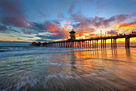 Huntington Beach Pier Sunset #2 Photograph by Brian Knott Photography ...