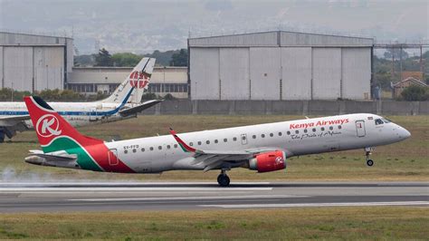 Kenya Airways 5Y FFD Embraer ERJ 190 at Cape Town Airport | Fleet ...