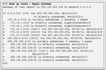 The Routing Table (3.5) > Cisco Networking Academy's Introduction to ...