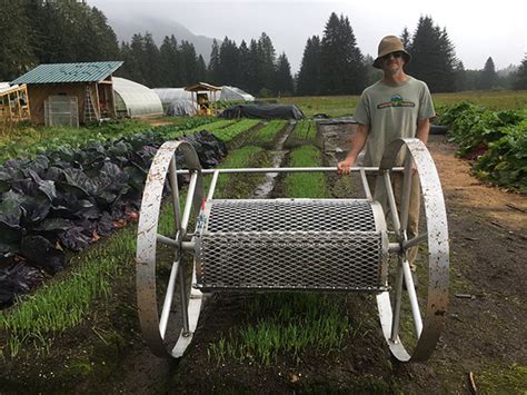 Farm-made compost sifter and spreader