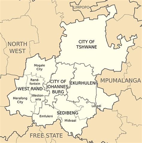 Interactive Map of Johannesburg South Africa