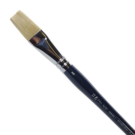 Pro Arte Series C Flat Brushes Oil Acrylic Paint Brush Hogs Hair ...