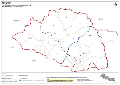 Constituency Map of Manang District of Nepal – Nepal Archives