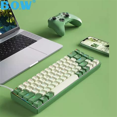 BOW-60-Wired-Gaming-Keyboard-Small-RGB-Backlit-Membrane-Gaming-Keyboard ...