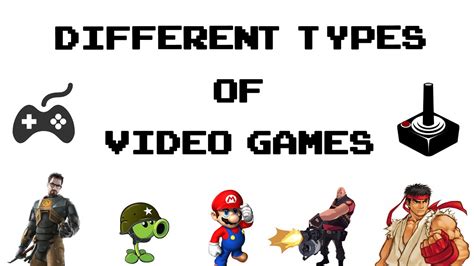 Different types of Video games - YouTube