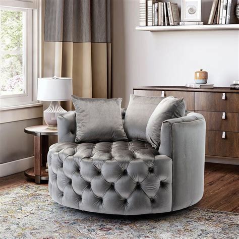 Rosdorf Park Frailey Swivel Barrel Chair | Wayfair | Swivel chair ...