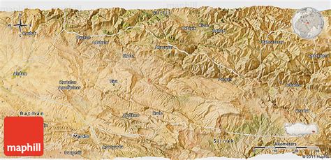 Satellite 3D Map of Siirt