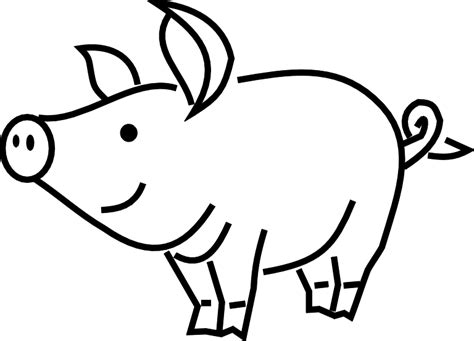 Free Pig Black And White Clip Art, Download Free Pig Black And White ...