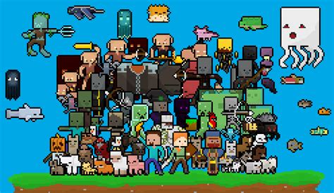 Just a some Minecraft pixel art I made in my style, Hope you like it ...