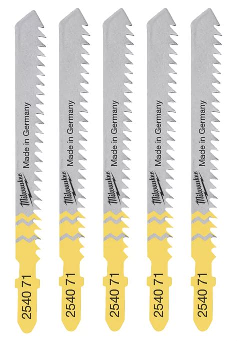 Milwaukee 4932254071 Multi-Material Jigsaw Blades 75mm 5 Pack - Screwfix