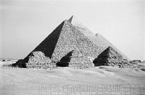 The Pyramids of Giza - Egypt - Black and White - Photos by Ehab ...