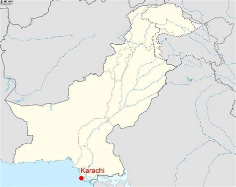 Map of Pakistan showing the location of Karachi [1]... | Download ...