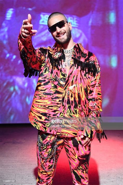 Maluma attends the Dsquared2 show during Milan Men's and Women's ...