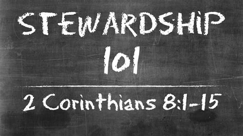 Stewardship 101 - Logos Sermons