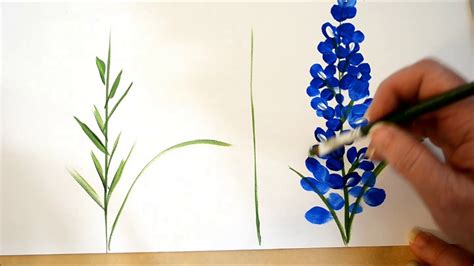 Paint Texas Bluebonnets - YouTube