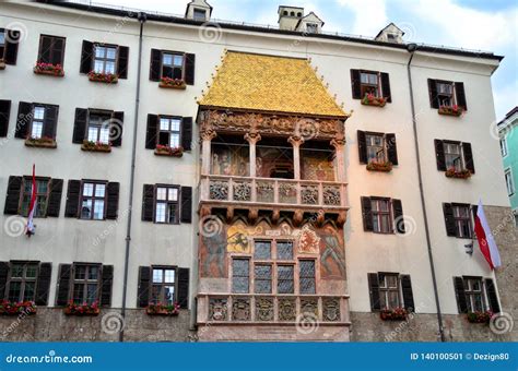 Goldenes Dachl and Golden Roof in Innsbruck Stock Image - Image of ...