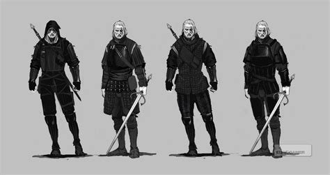 Witcher 3 Geralt armor concept arts 1 by Scratcherpen on DeviantArt