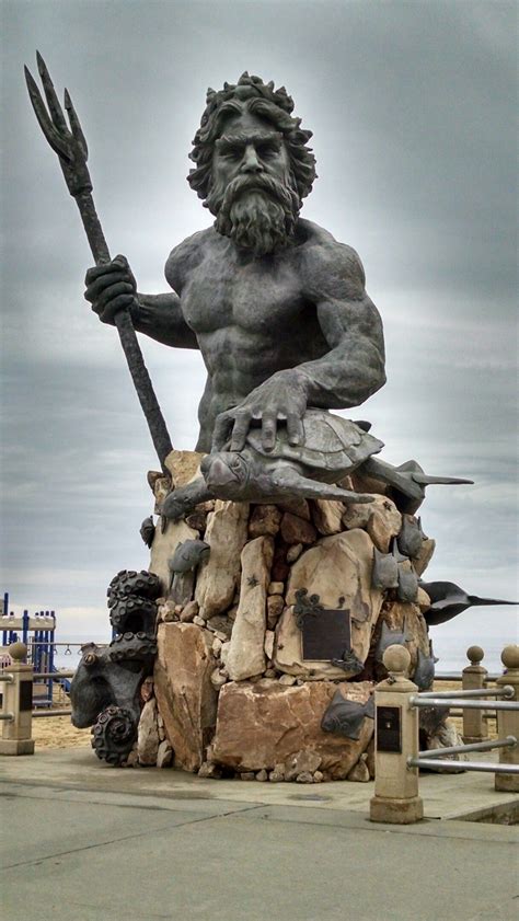 Neptune statue Virginia Beach, Va | Neptune statue, Zeus statue ...