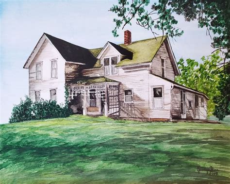 Farm House Paintings - Amazadesign