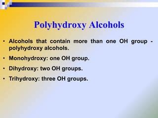 Chapter 1 alcohols | PPT