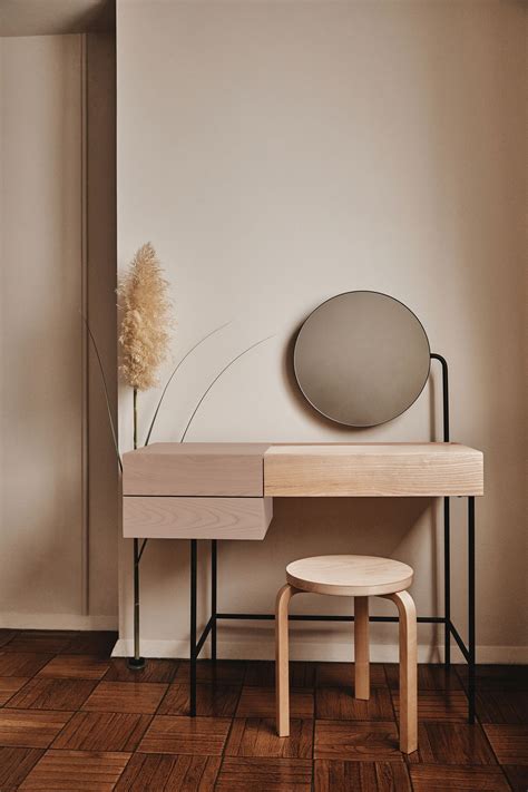 Minimalist vanity desk from Dims is clean-lined and storage-filled ...