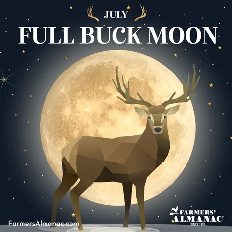 Full Moon July 2024 – Buck Moon And Alternative Names - Farmers' Almanac