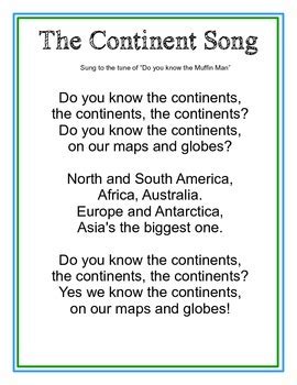 Seven Continents Song Lyrics