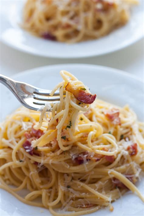 Spaghetti alla Carbonara for Two | Chick and her Cheese