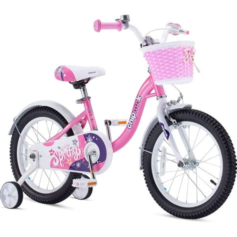 RoyalBaby Spring Kids Bike Girls 16 Inch Bicycle with Basket for Ages 3 ...