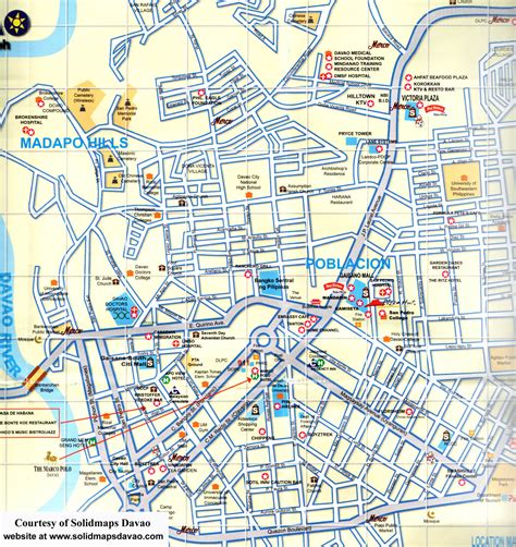 Davao City Map - Davao City Phillipines • mappery