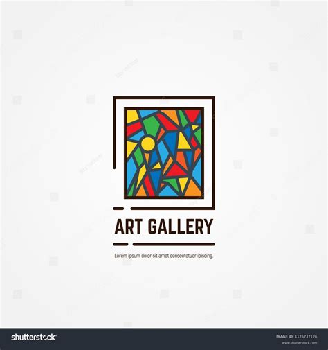 Logo de la galería de arte.: vector de stock (libre de regalías ...