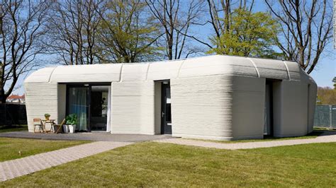 A 3D-printed concrete house in the Netherlands is ready for its first ...