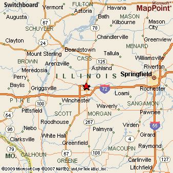 Jacksonville, Illinois Area Map & More