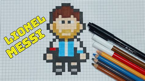 Cómo Hacer un Dibujo Pixelado de LIONEL MESSI | Pixel Art Paso a Paso ...